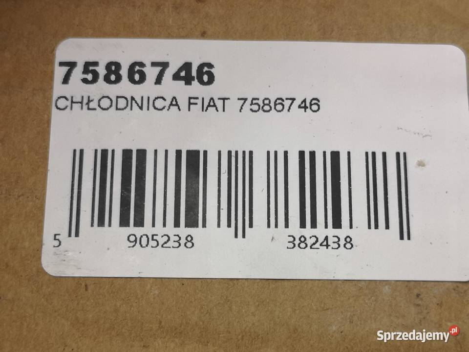 CHŁODNICA WODY FIAT DUNA 19861990 NOWA sprzedam