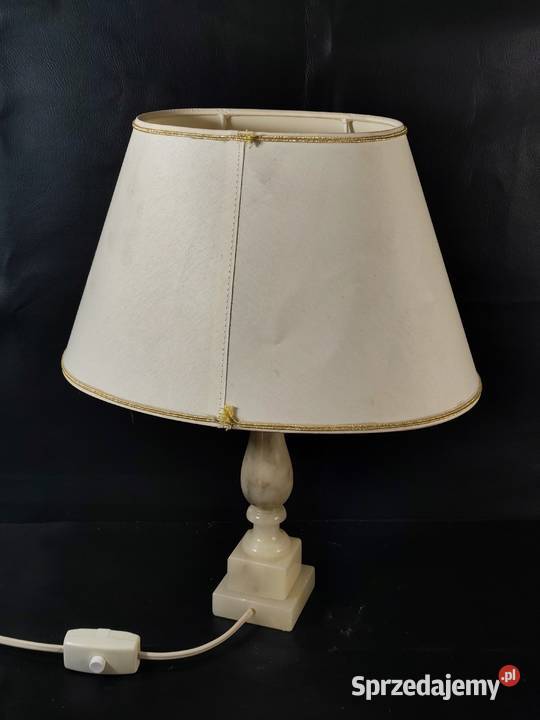 Francuska Lampa Z Marmurową Stopą Poddębice