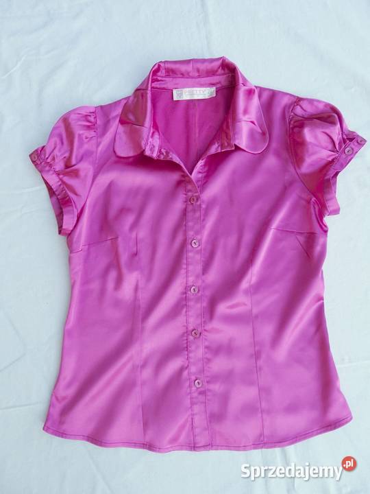 Pretty Girl Elegancka Koszula Satyna 38 40 krótki Moda i Styl sprzedam