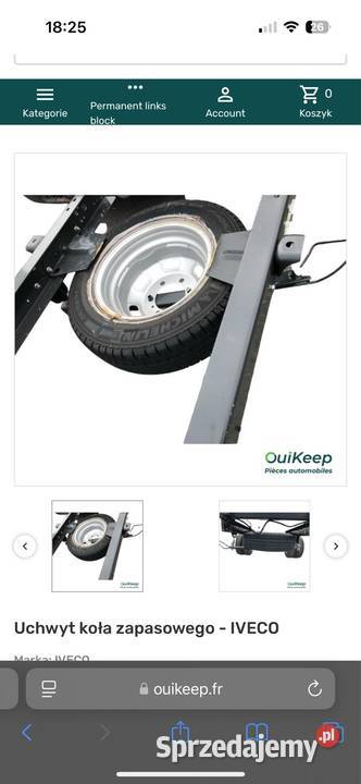 Mocowanie koła zapasowego Iveco daily Toruń