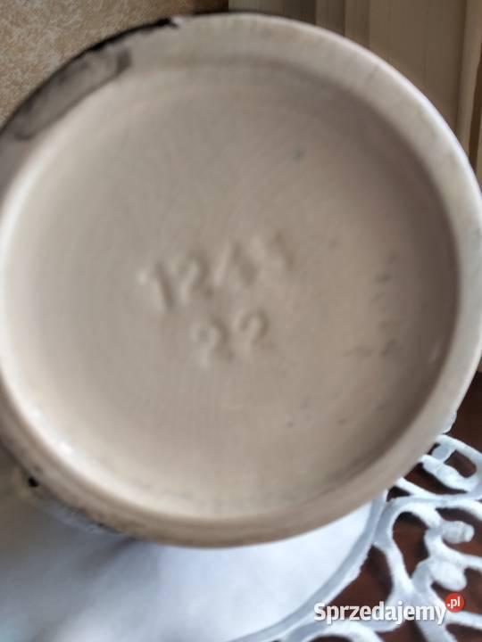 Wazon ceramika szkliwienie naciekowe unikat Gniezno