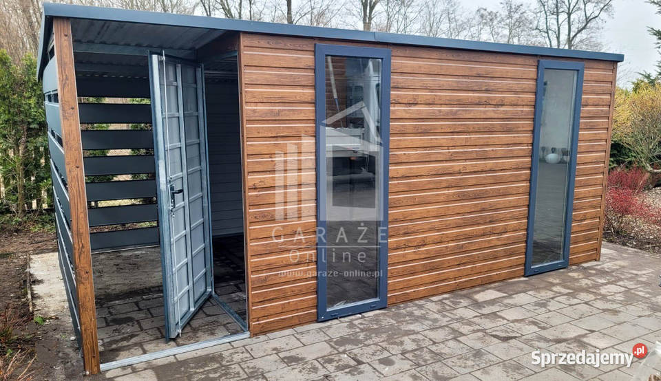 SCHOWEK DOMEK OGRODOWY 45x25 m wiata 15x25 spad samodzielny warmińsko-mazurskie Elbląg