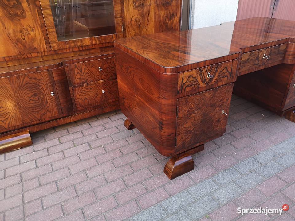 Gabinet Biblioteka Biurko ARTDECO Orzech Swarzędz