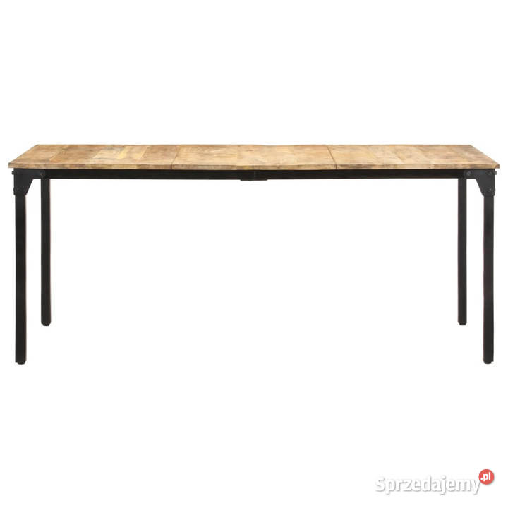 Stół jadalniany 180 x 90 x 76 surowe drewno Warszawa