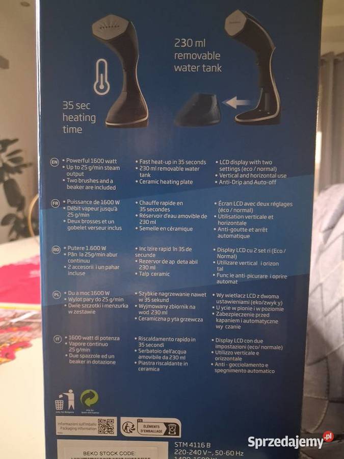 Parownica do ubrań Beko Parownice