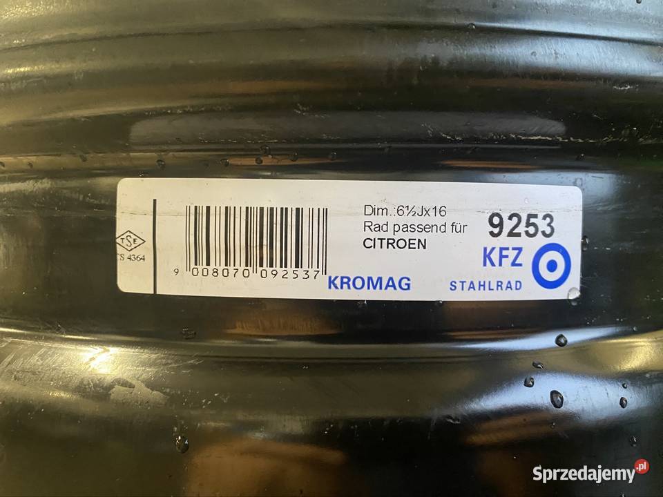 Felgi stalowe 65X16 5X108 Bytom