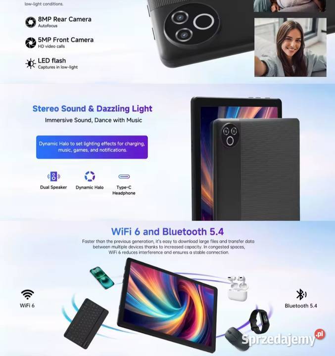 Tablet 10 Android 15 IPS 20GB małopolskie Chrzanów