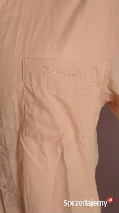 Bawełniana męska różowa koszula Pierre Cardin Krosno
