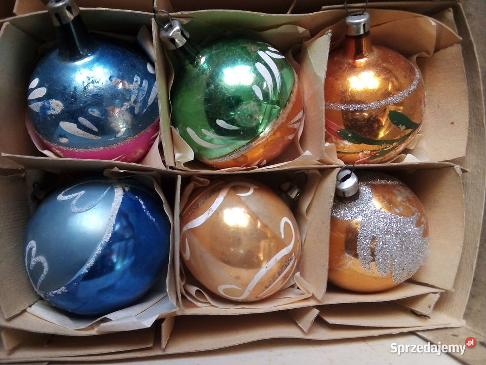 12 bombek starych bombek vintage PRL Wyposażenie wnętrz Częstochowa