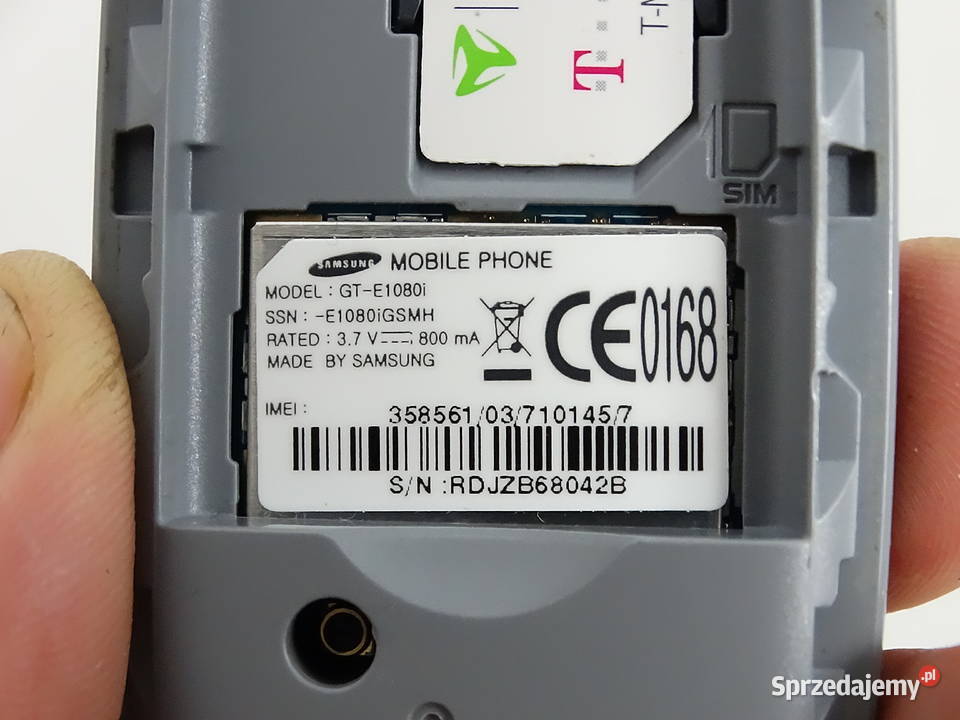 Sprawny telefon Samsung GTE1080i z ładowarką Samsung Biłgoraj