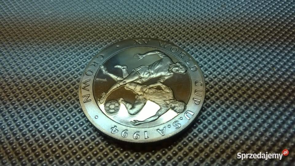 moneta Wyspa Man 1 korona 1994 Mundial USA 0314 Warszawa