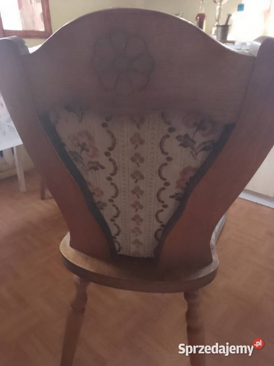 Krzesła drewniane pokojowe salonowe 6 design