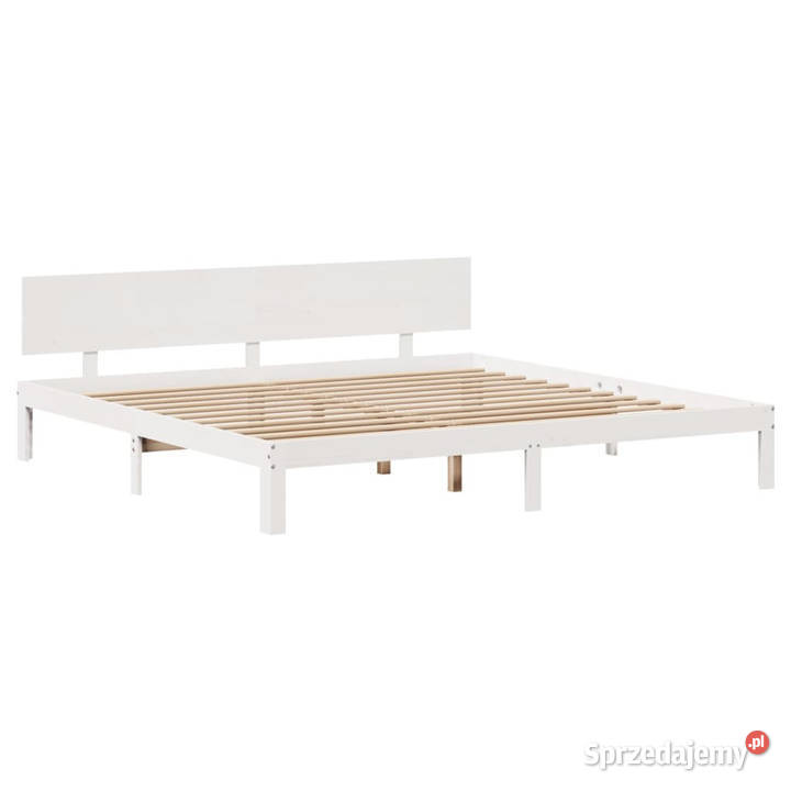 Rama łóżka z szufladami biała sosnowa 200x200 Warszawa