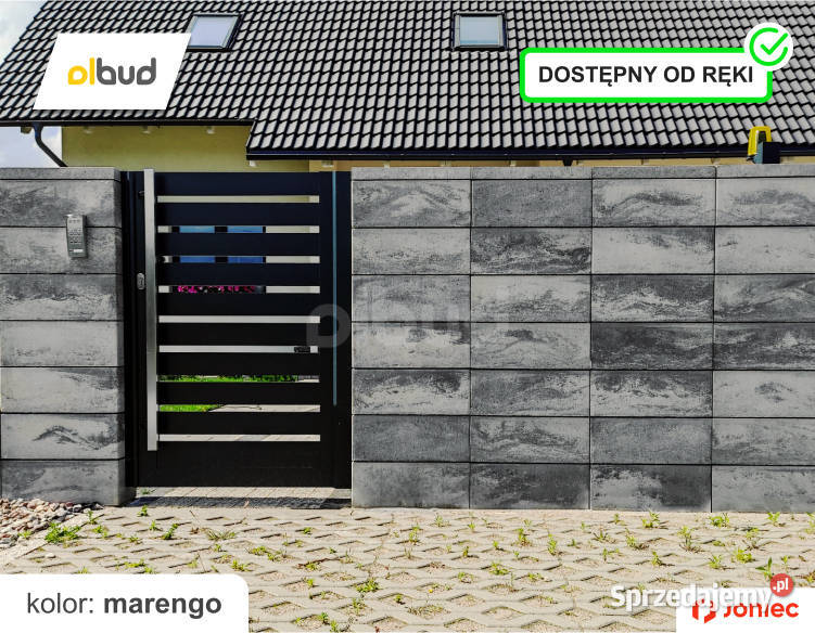 Bloczki ogrodzeniowe JONIEC roma horizon biały Gdańsk