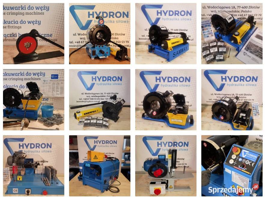 Zakuwarka do węży hydraulicznych mobilna NOWOŚĆ Złotów