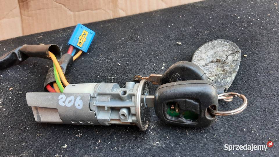 stacyjka z kluczykiem kluczyk Peugeot 206 osobowe