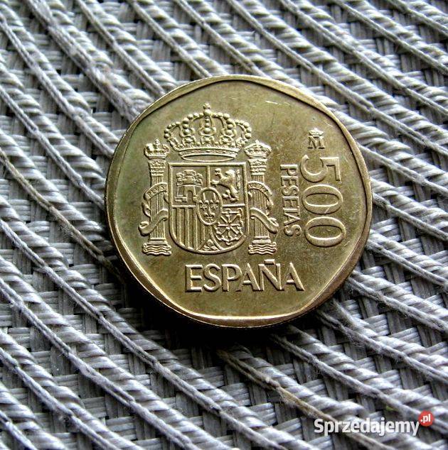 Hiszpania 500 Pesos 1987r Ładna