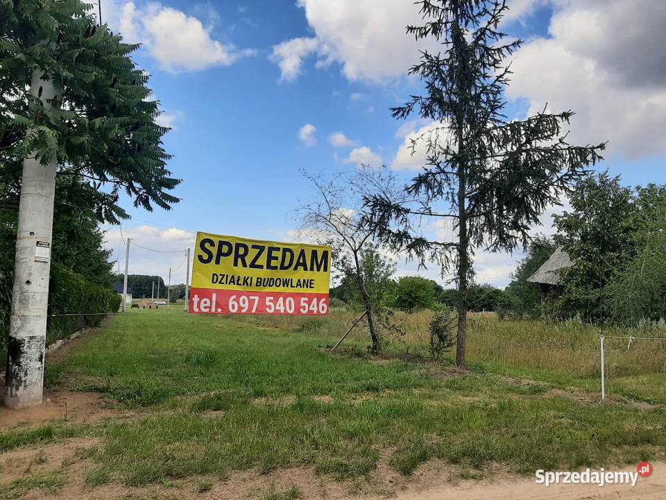 Sprzedam działkę budowlaną Okazja 37.5m Brok sprzedam