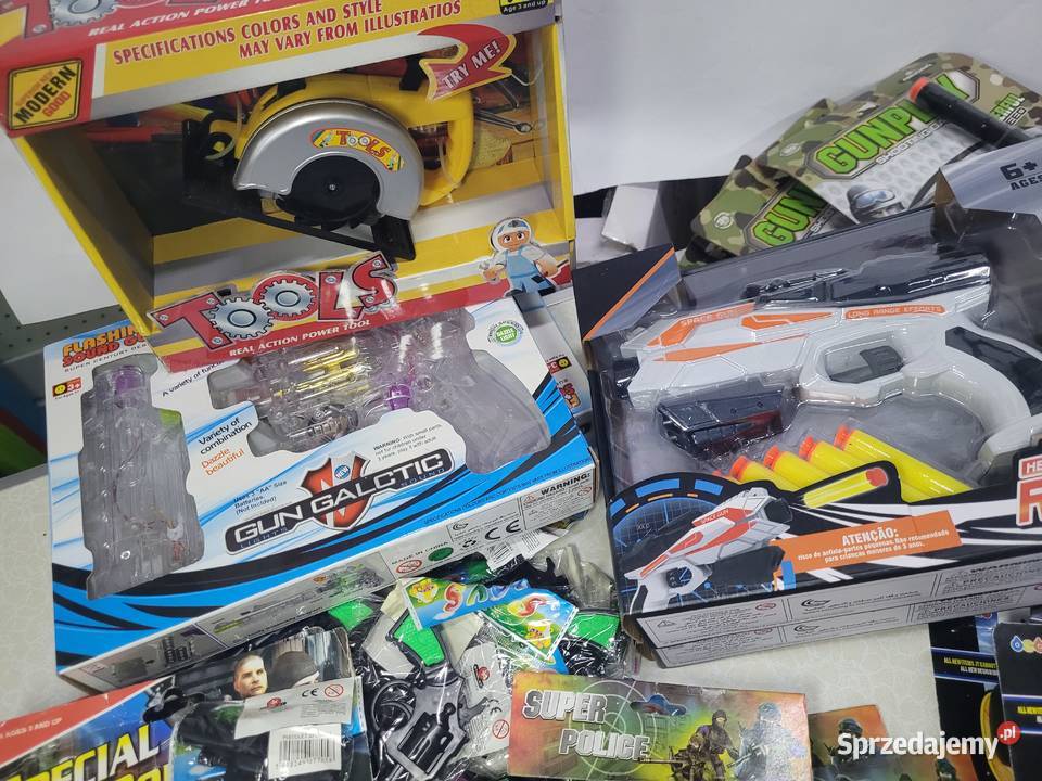 box pistolety zabawki mix Gliwice