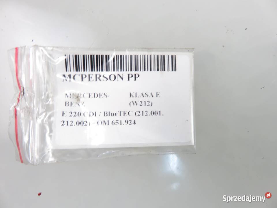 MCPERSON AMORTYZATOR PRZEDNI MERCEDES W212 E 220 osobowe