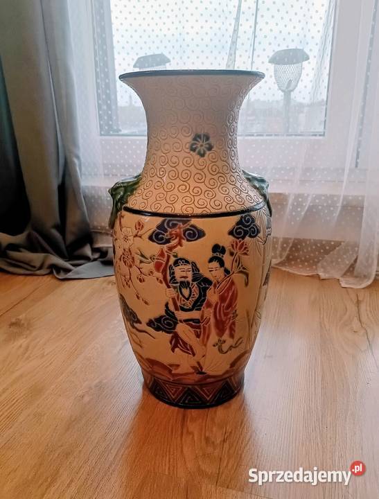 Wazon podłogowy w stylu chińskim z czasów PRL Warszawa