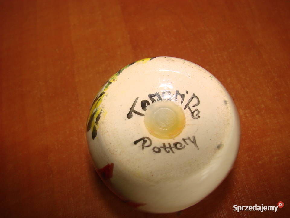 stara ceramiczna solniczka sygnowana Pozostałe Pruszcz Gdański