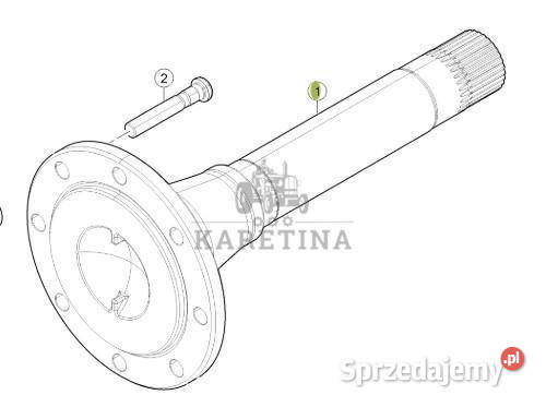 CLAAS Arion 610 660 Wał Koła Tylnego Napędu Jastrzębniki