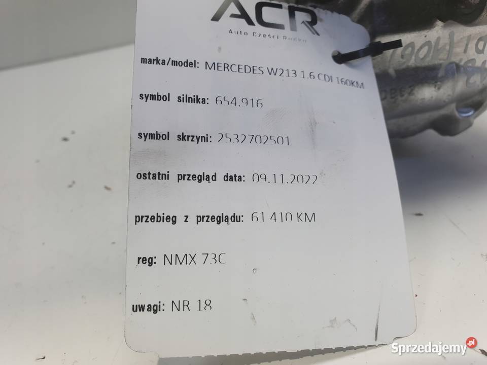 SPRĘŻARKA KLIMATYZACJI Mercedes W213 E200 16 CDI Chełm