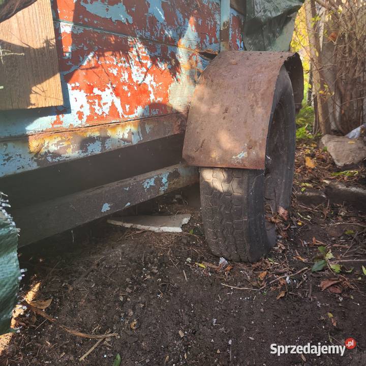 Przyczepa do traktorka dzik ogrodnicza nieuszkodzony Przyczepy rolnicze śląskie Gliwice