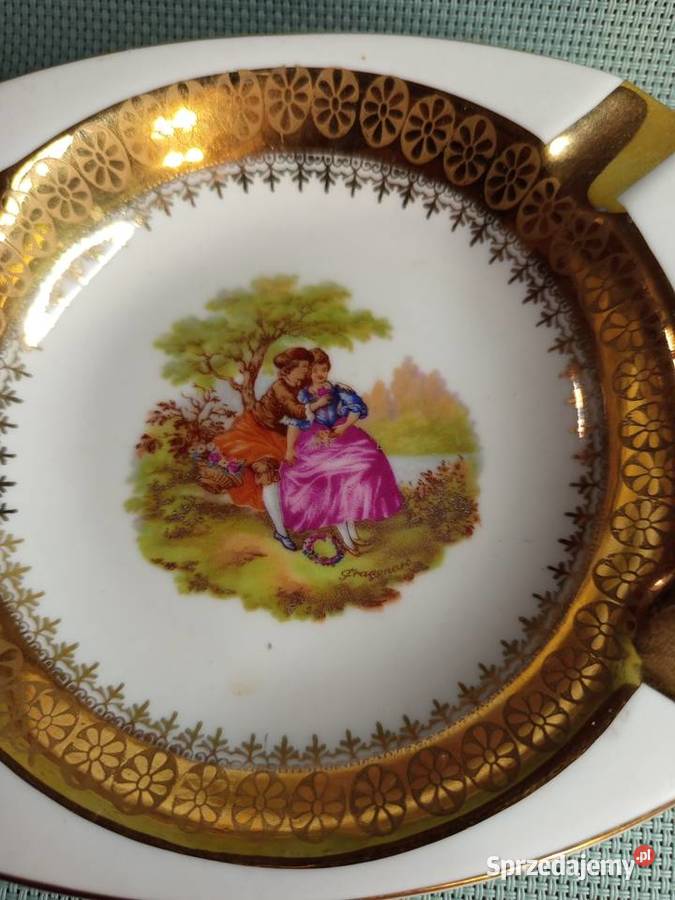 Popielnica ręcznie malowana Porcelana Francuska mazowieckie Warszawa