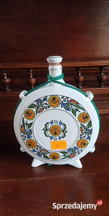 Porcelanowa karafka Hollohaza Hungary Biała