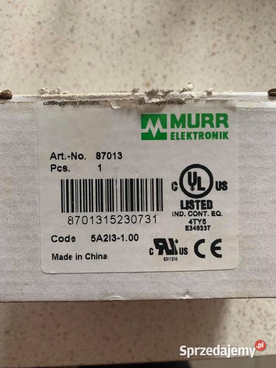 Murrelektronik PICCO Power Supply Unit 87013 Pozostałe Warszawa
