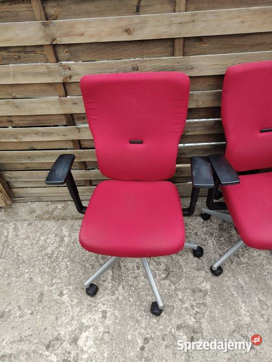 3 x krzesło Steelcase Lets B czerwone biurowe Warszawa