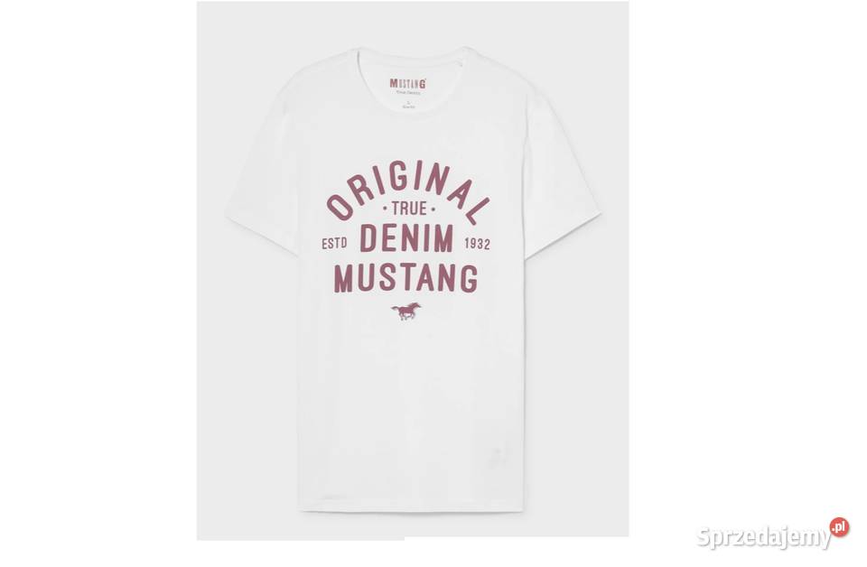 Tshirt męski Mustang Alex C Print rozmiar S nowy Odzież codzienna Dęblin sprzedam
