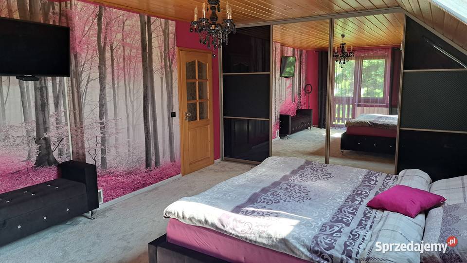 Dom Ustroń centrum z garażem tarasami i ogrodem balkon