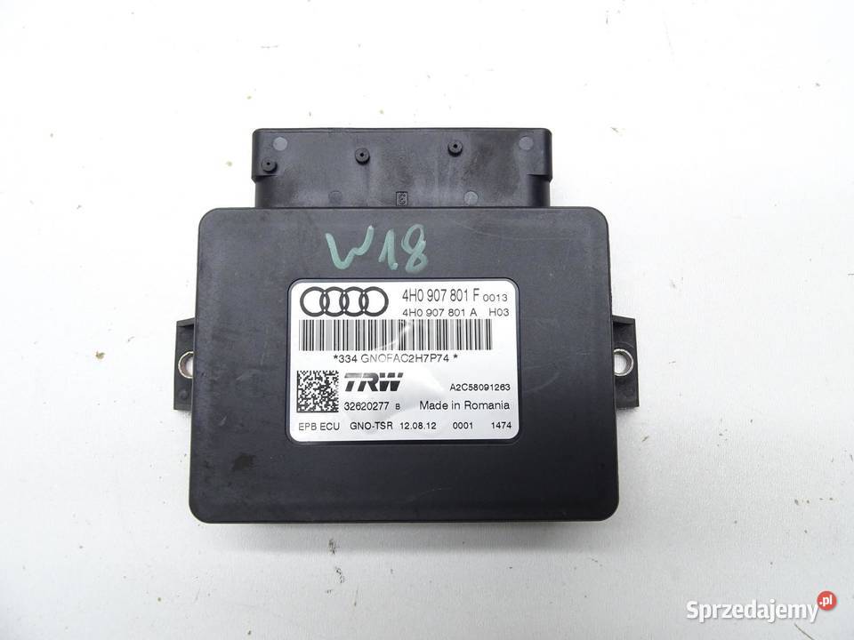 MODUŁ STEROWNIK HAMULCA RĘCZNEGO 4H0907801F AUDI sprzedam