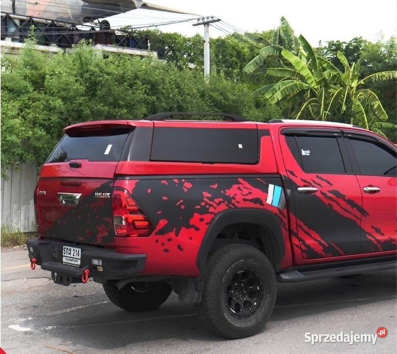 abudowa paki Hardtop Toyota Hilux 2015boki Szyby Pasłęk