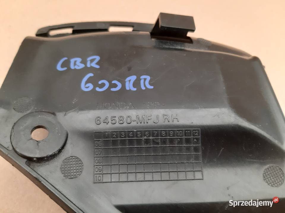 HONDA CBR 600 WYPEŁNIENIE CZASZY MOCOWANIE PRAWE Części i akcesoria motocyklowe