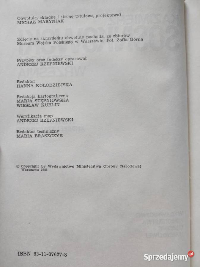 Cieniom września Kazimierz Sosnkowski Kielce sprzedam