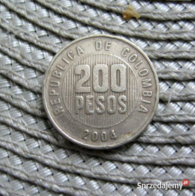 Kolumbia 200 Peso 2004r Numizmatyka Kalisz