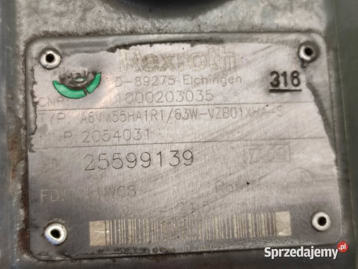 Pompa hydrauliczna Rexroth A6VM55HA1R1 Wilkowo sprzedam