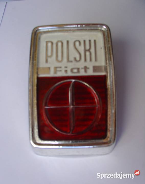 Plakietka Fiata Polskiego FSO 125 chrom łódzkie Łódź