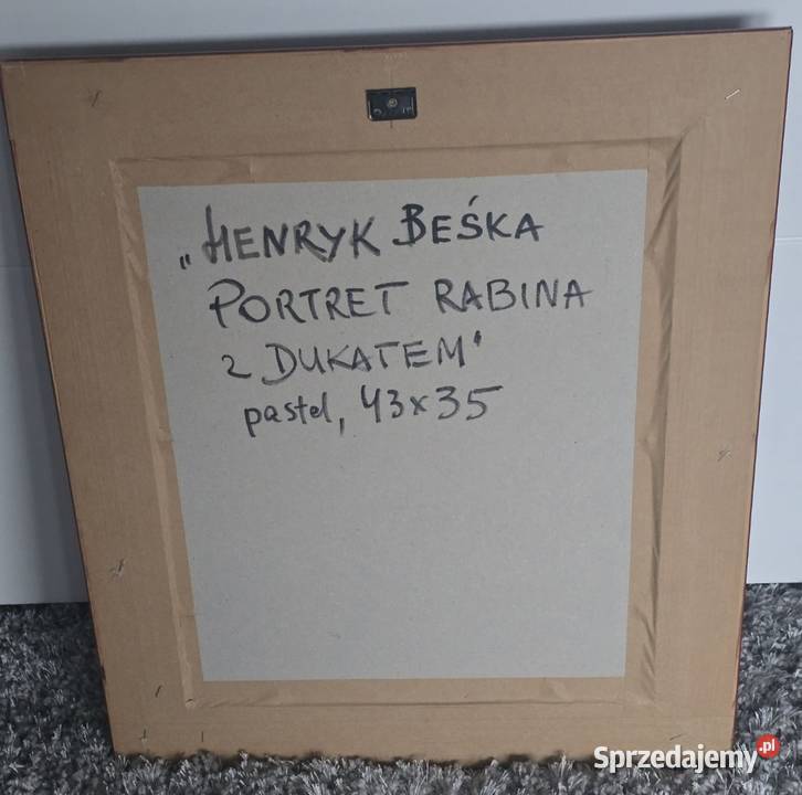 Henryk Beśka Portret Rabina z Dukatem sprzedam