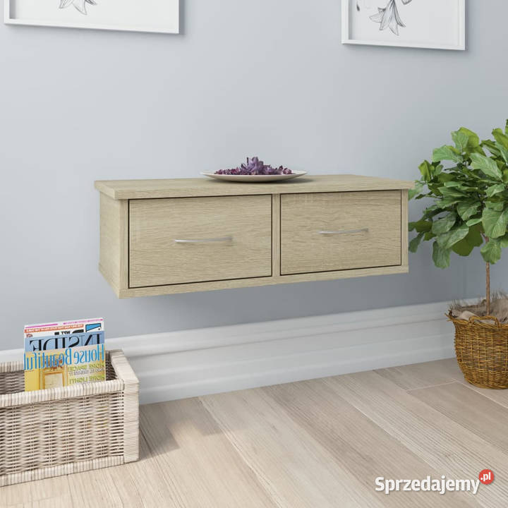 Półka ścienna dąb sonoma 60x26x185 WM800588 mazowieckie Warszawa