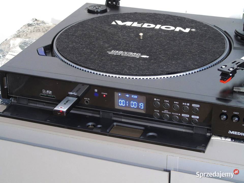 Gramofon USB mp3 rec Medion Automat DOSTAWA Jasło