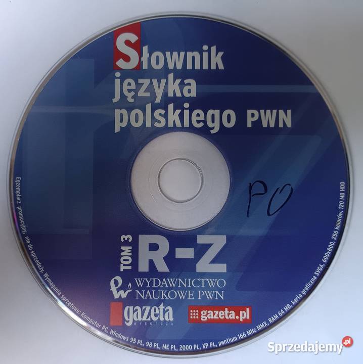 Słownik Języka Polskiego PWN tom 3 RZ na CD małopolskie Zbylitowska Góra