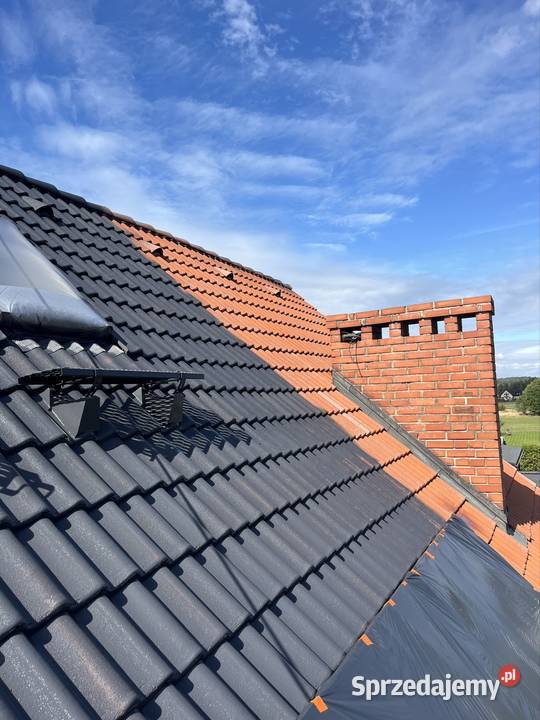 Dachy Malowanie dachu mycie dachu dachów dolnośląskie Dzierżoniów usługi budowlane