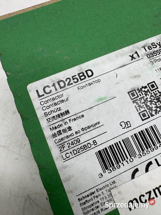 Schneider Electric LC1D25BD Stycznik 11kW 24 VDC Warszawa