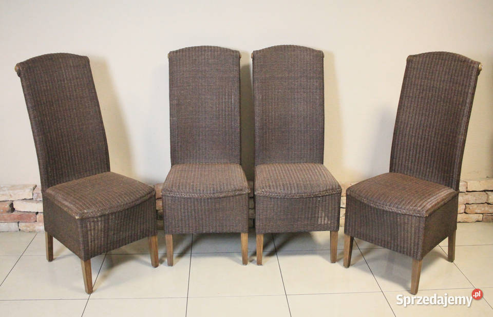 4 krzesła RATTAN Origineel Loom Furniture BV inny kolor Pszczyna