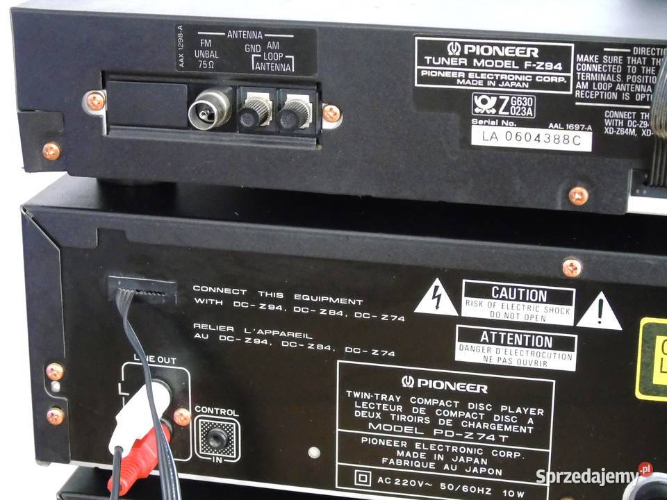 Wieża Pioneer DCZ94 pilot korektor gr mocna 370 Jasło